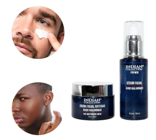 Kit Facial Antiedad para Hombre + Crema con Ácido Hialurónico - Imagen 6